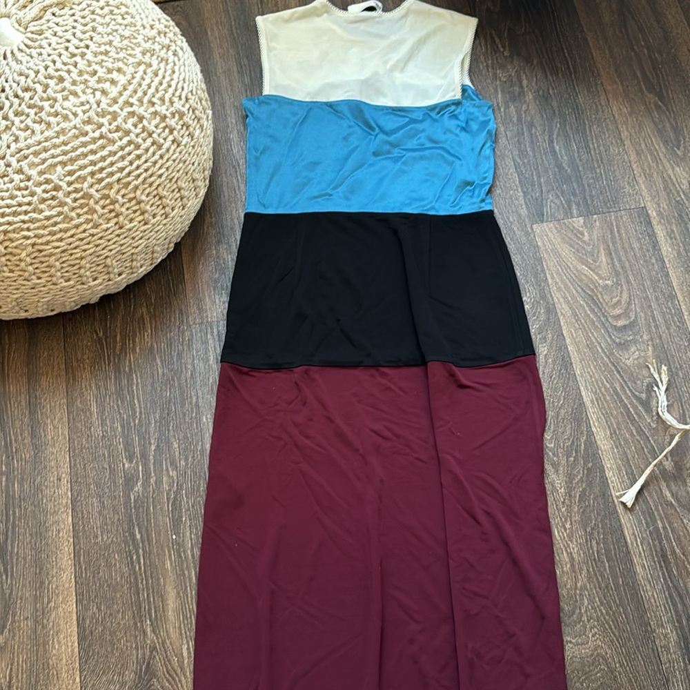 COLORBLOCK WOOL DRESS - Picture 4 of 6